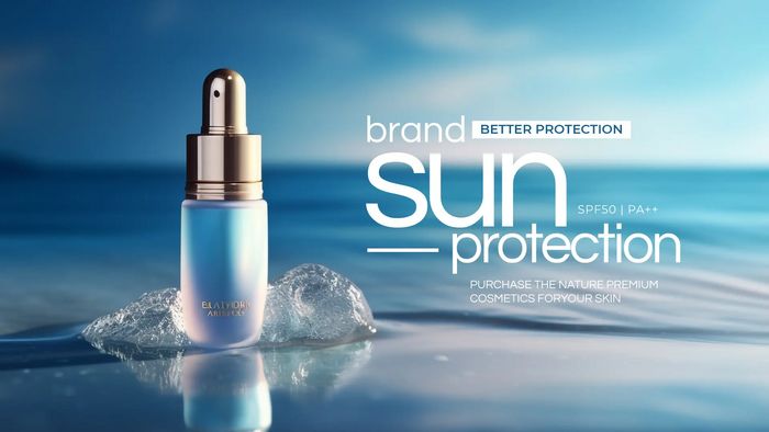 Sun protection product ad